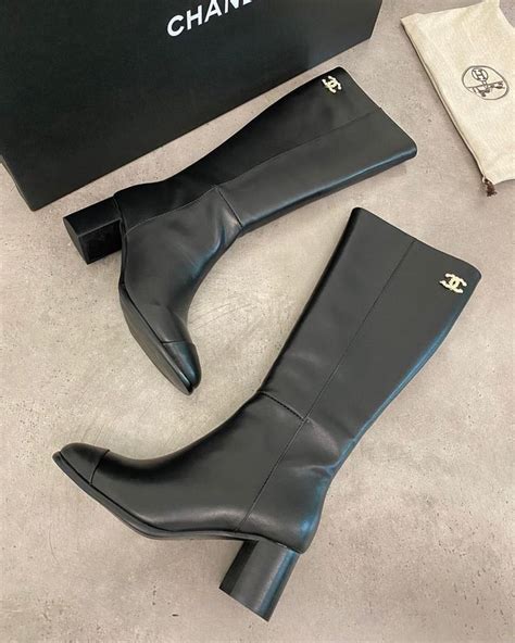 chanel boots women|chanel high heel boots.